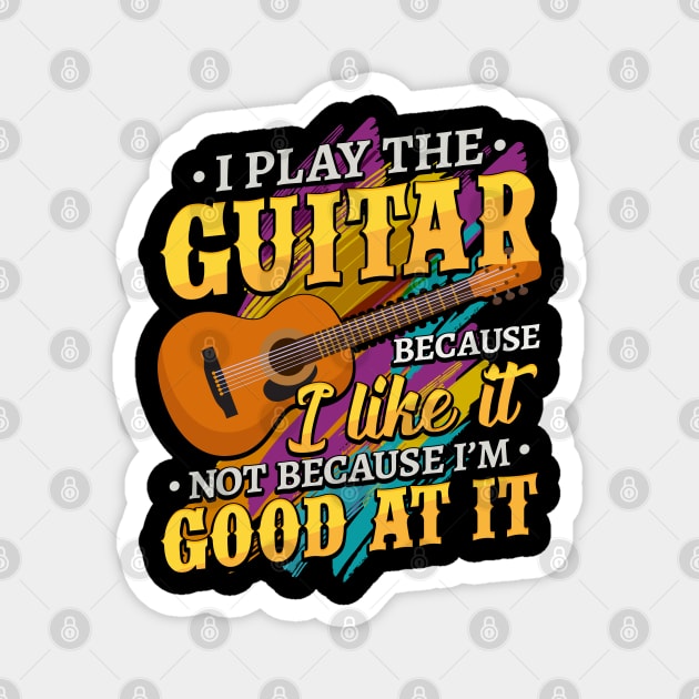 I play the Guitar Musician Guitarist Gift Magnet by aneisha