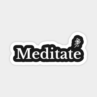 Meditate - Yoga Design Magnet