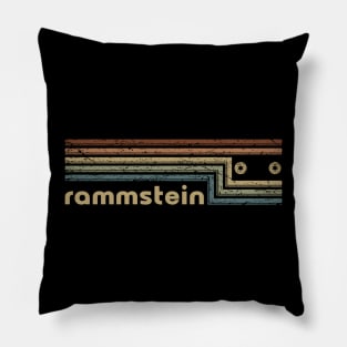 Rammstein Cassette Stripes Pillow