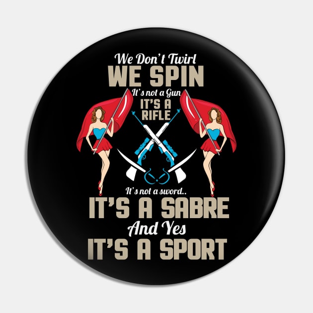 MARCHING BANDS: Spin Rifle Sabre Sport Pin by MYFROG