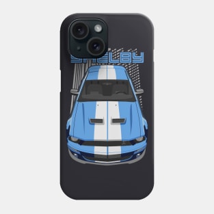 Mustang Shelby GT500 2007-2009-blue Phone Case