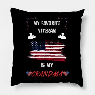 veteran grandma Pillow