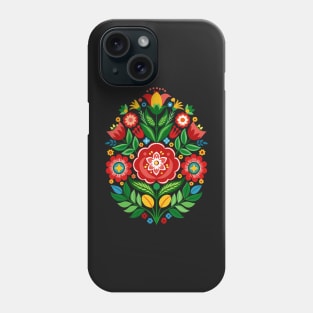 Floral Folk Art Romanian Phone Case
