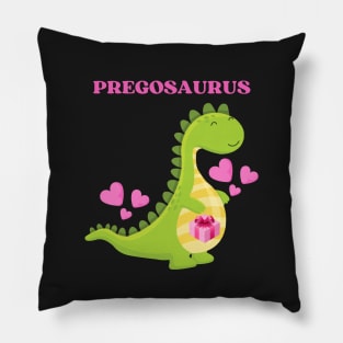 Pregosaurus - Preggosaurus cute pregnancy dinosaur mamasaurus for a mom to be Pillow