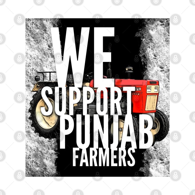 I support Punjab Farmers by SAN ART STUDIO 