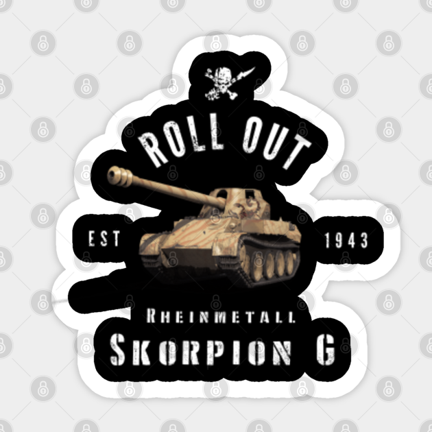 Roll Out Scorpion G Tanks Sticker Teepublic