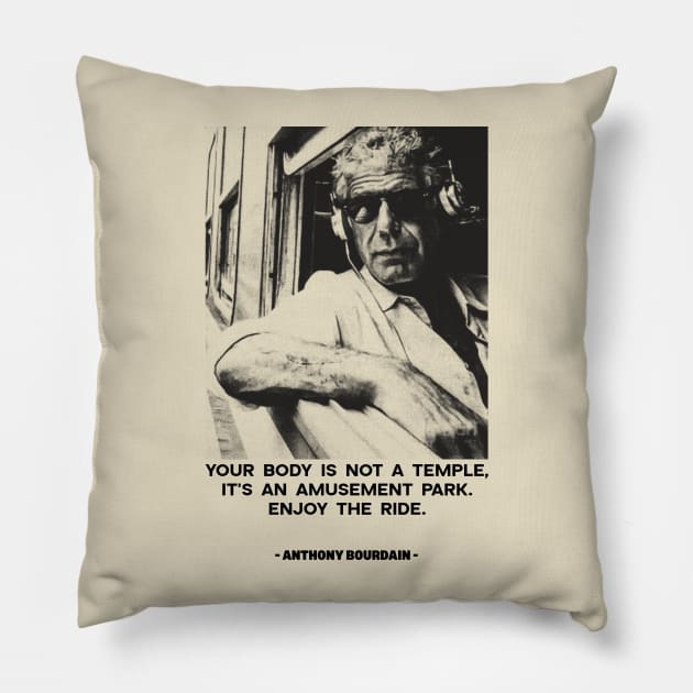 Anthony Bourdain vintage! Pillow by Cartel
