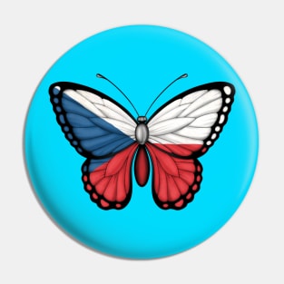 Czech Flag Butterfly Pin