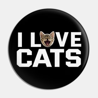 I LOVE CATS V.1 Pin