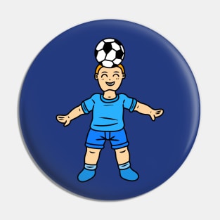 Cute football player boy Pin