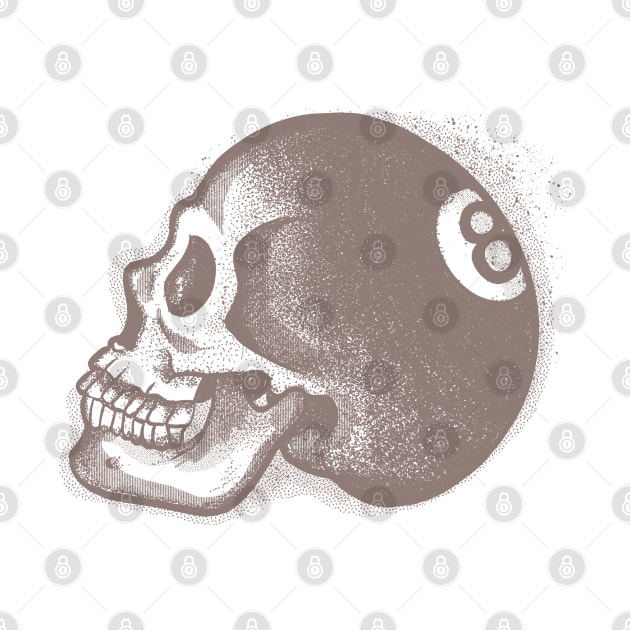 Eight Ball Skull by fakeface