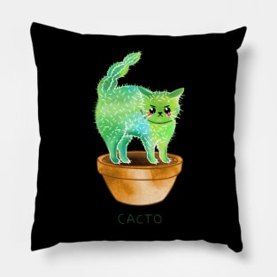 watercolor cacto (cactus cat) Pillow