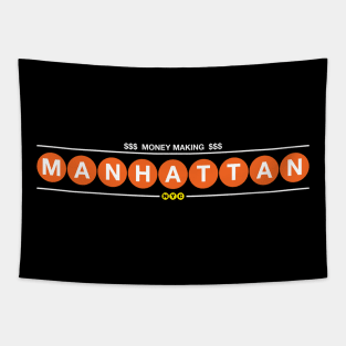 Money Making Manhattan Tapestry