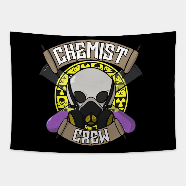 Chemists crew Jolly Roger pirate flag Tapestry by RampArt