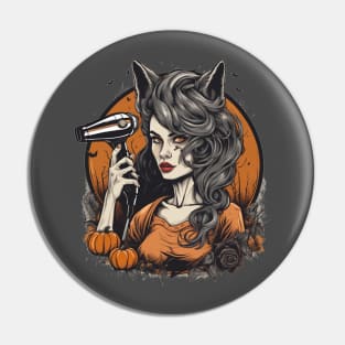 Werewolf hairdresser pretty Pin