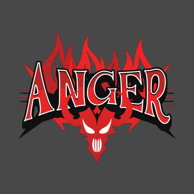 anger t-shirt by AbdiArt09
