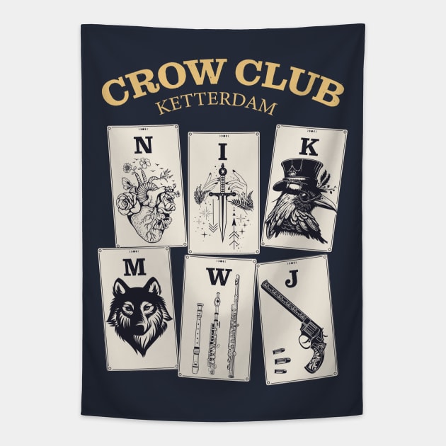 Six of Crows - Ketterdam Crow Club Tapestry by OutfittersAve