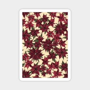 Poinsettia Pattern Magnet