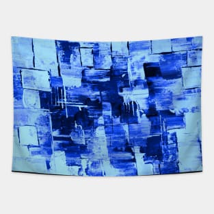 Blue pattern Abstract digitally enhanced artwork 2 Tapestry