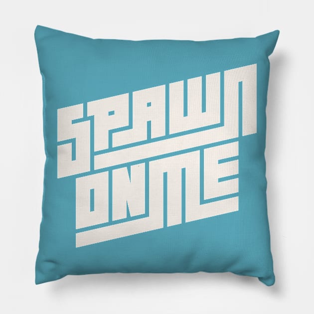 SOM 2.0 GLYPH TEE (WHITE LETTERS) Pillow by Spawn On Me Podcast