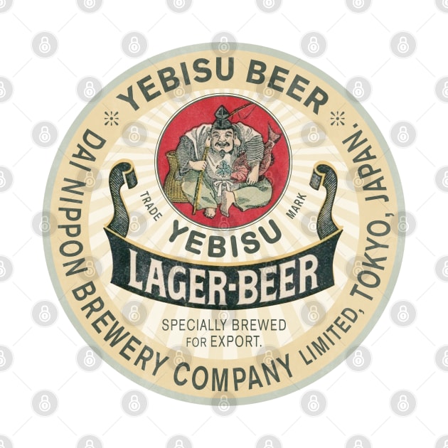Vintage Yebisu Beer 2 by Buck Tee by Buck Tee