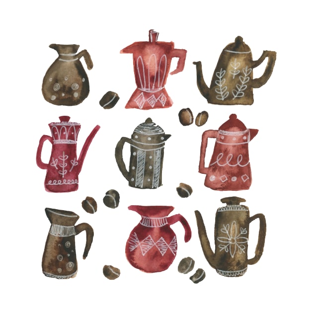 Coffee Pots by EmilyRCarrier