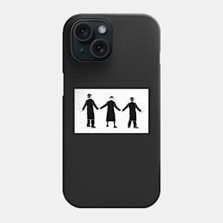 Orthodox jews holding hands Phone Case