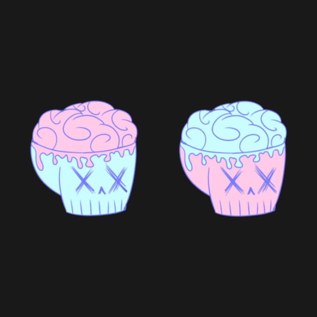 Pastel Skulls by Sleepy Buni