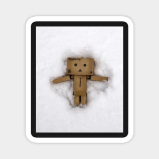 Danbo Makes a Snow Angel Magnet