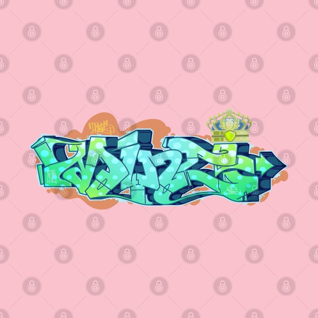 Mint graffiti letters by Dedos The Nomad