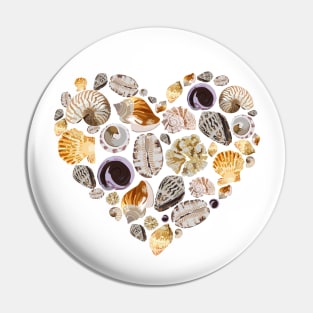 Shell Collection from Maldives Pin