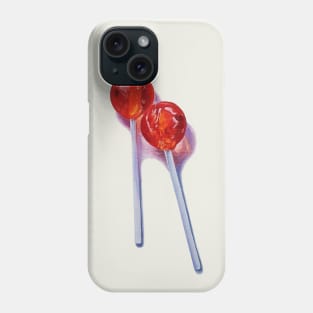 Love Story Lollipop painting (no background) Phone Case