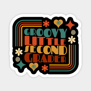 Groovy Little SECOND Grader First Day of School Magnet