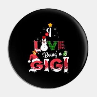 I Love Being A Gigi Family Pin