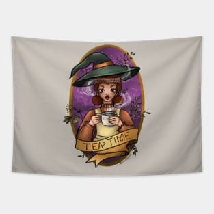 Kitchen witch Tapestry