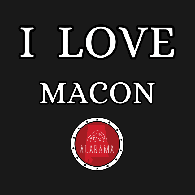 I LOVE MACON | Alabam county United state of america by euror-design