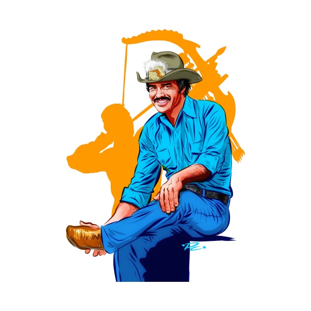 Burt Reynolds - An illustration by Paul Cemmick by PLAYDIGITAL2020