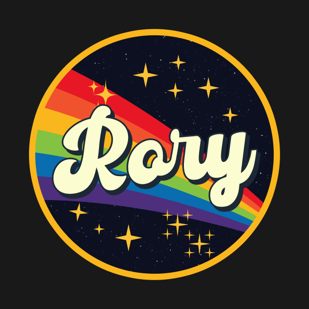 Rory // Rainbow In Space Vintage Style by LMW Art