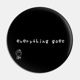 Everything Goes - RM BTS Lyrics White Version Pin