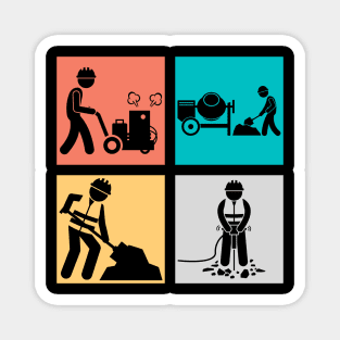 Construction Worker Magnet