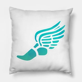 Light Blue Ombre Track Shoe Pillow