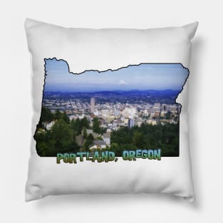 Oregon State Outline (Portland) Pillow