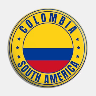 Colombia South America Pin