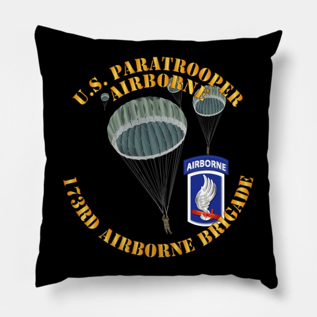 US Paratrooper - 173rd Airborne Bde Pillow by twix123844