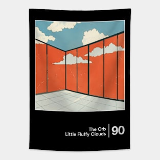 Little Fluffy Clouds - Minimal Style Graphic Artwork Design Tapestry