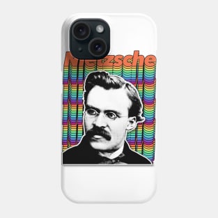 Friedrich Wilhelm Nietzsche Retro Styled Graphic Design Phone Case