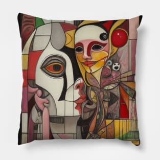 Cubism in the style of Picasso Pillow