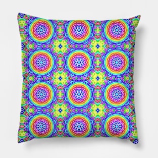 Rolling Color Wheels Pillow