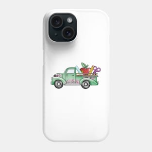 Back to school loader truck Phone Case