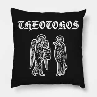 Theotokos Mary Mother of God Gothic Pillow